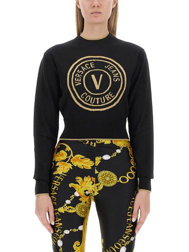 V-emblem Sweater - Versace Jeans Couture - Modalova