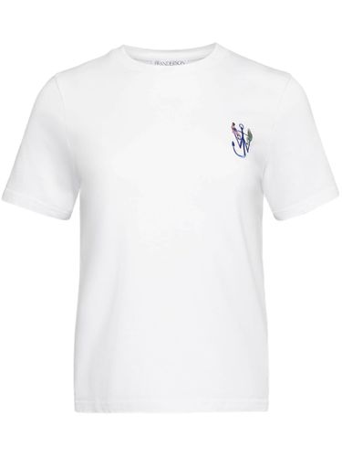 J. W. Anderson Anchor Embroidery Back Print T-shirt - J.W. Anderson - Modalova