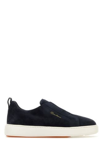 Victory Logo-printed Slip-on Sneakers - Santoni - Modalova