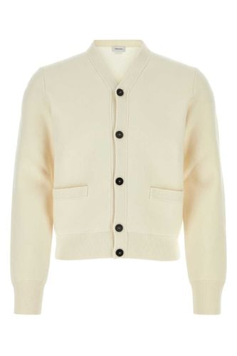 Ferragamo Ivory Wool Blend Cardigan - Ferragamo - Modalova