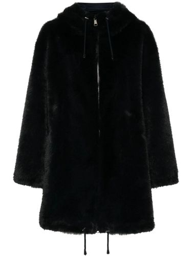 Dark Grey Faux-fur Design Pathos Coat - Parosh - Modalova