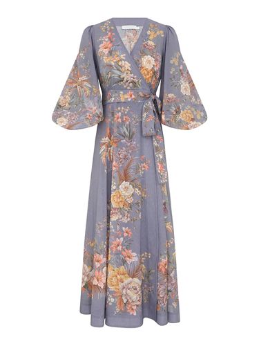 Zimmermann Tallow Wrap Midi Dress - Zimmermann - Modalova