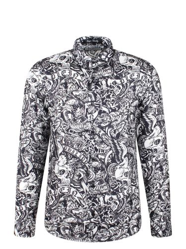 Sugar Daddy Cut Ls Tattoo Shirt - Philipp Plein - Modalova