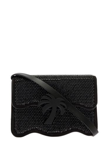 Palm Shoulder Bag With All-over Crystal Embellishment In Leather Woman - Palm Angels - Modalova