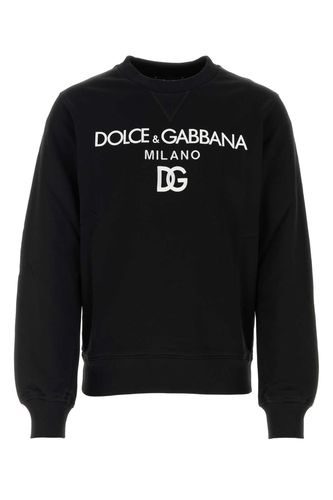 Black Cotton Sweatshirt - Dolce & Gabbana - Modalova