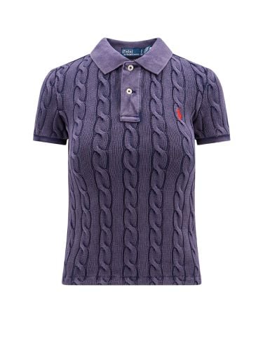 Logo Embroidery Braided Polo Shirt - Polo Ralph Lauren - Modalova
