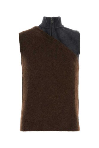 Two-tone Stretch Wool Blend Vest - Fendi - Modalova