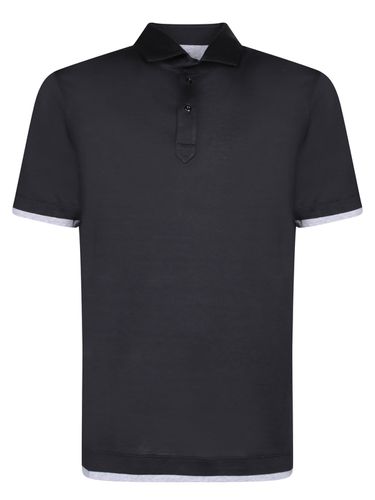 Contrast-trim Short-sleeved Polo Shirt - Brunello Cucinelli - Modalova