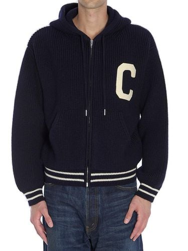 College Zip-up Drawstring Cardigan - Celine - Modalova