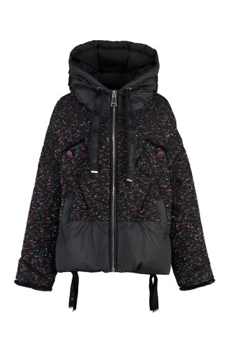 Puff Khris Tweed Hooded Down Jacket - Khrisjoy - Modalova