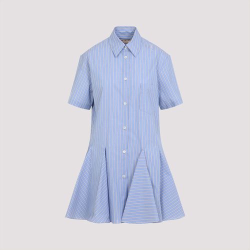 Marni Light Blue Cotton Mini Dress - Marni - Modalova