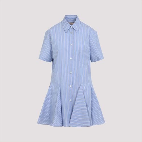 Marni Light Blue Cotton Mini Dress - Marni - Modalova