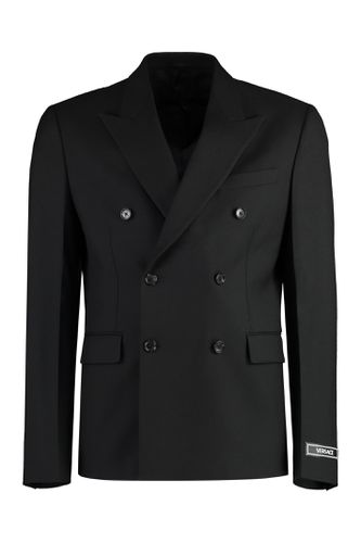 Versace Double-breasted Wool Blazer - Versace - Modalova