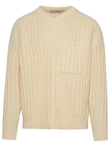 Ivory Cotton Ribbed Sweater - Golden Goose - Modalova
