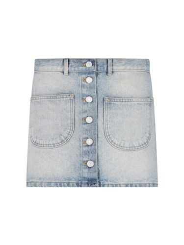 Courrèges Denim Mini Skirt - Courrèges - Modalova