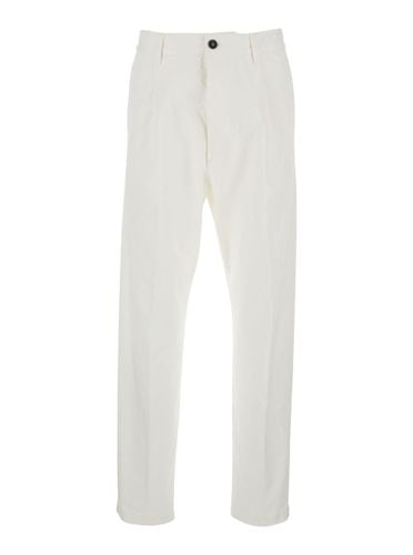 Five-pocket Pants With Logo Patch On The Back In Cotton Man - Dsquared2 - Modalova