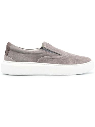 Herno Grey Suede Sneakers - Herno - Modalova