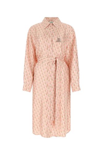 Lanvin Embroidered Silk Shirt Dress - Lanvin - Modalova