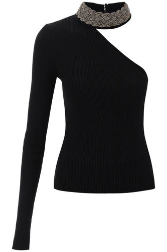 One-shoulder Top With Collar - Giuseppe di Morabito - Modalova