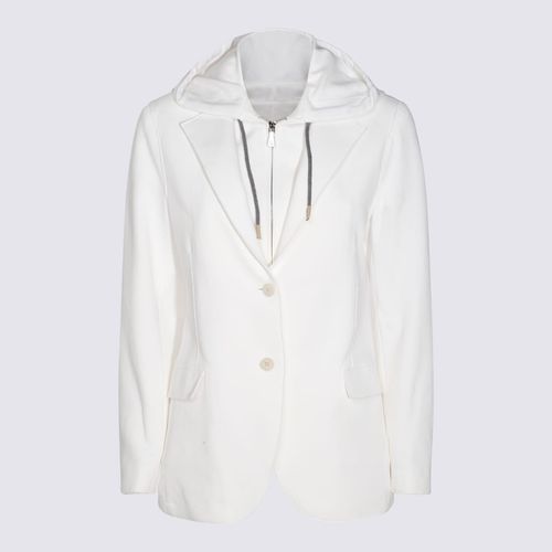 Eleventy White Wool Coat - Eleventy - Modalova