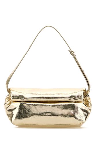 Gold Leather Small Rollup Shoulder Bag - Jil Sander - Modalova