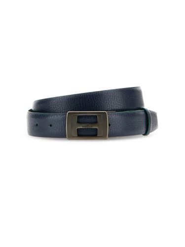 Hogan Leather Belt With Logo Buckle - Hogan - Modalova