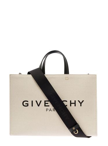 Medium G Tote Bag In Canvas Woman - Givenchy - Modalova