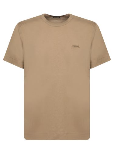 Zegna Sage Green Cotton T-shirt - Zegna - Modalova