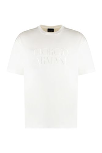 Cotton Crew-neck T-shirt - Giorgio Armani - Modalova