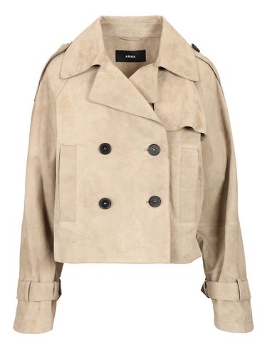 ARMA sia Cropped Trench Coat - ARMA - Modalova