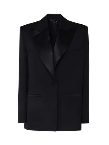 Blazer With Satin Lapels - Magda Butrym - Modalova