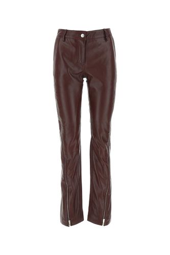 Burgundy Leather Pant - REMAIN Birger Christensen - Modalova