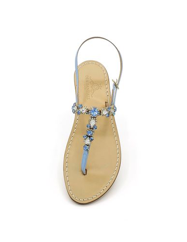 Queen Light Blue Jewel Sandals - Dea Sandals - Modalova