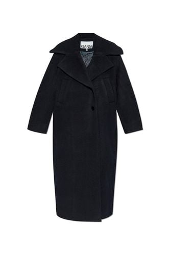 Ganni Single Button High Slit Coat - Ganni - Modalova