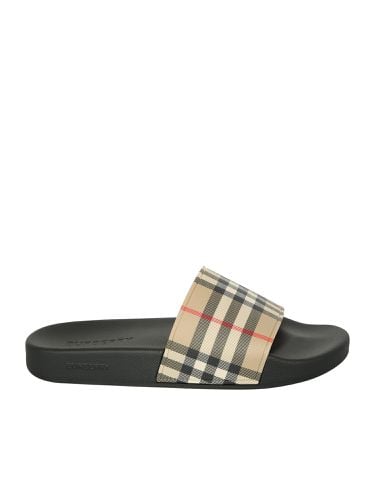 Vintage Check Pattern Pool Slides - Burberry - Modalova