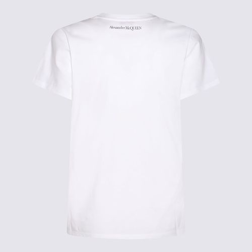 White Multicolour Cotton T-shirt - Alexander McQueen - Modalova