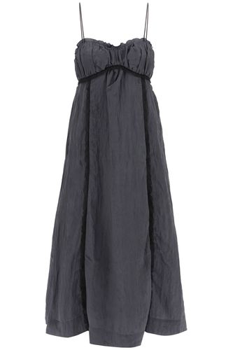 Ganni Crinkle Midi Dress - Ganni - Modalova