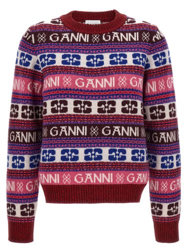 Ganni Logo Sweater - Ganni - Modalova