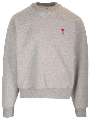 Sweatshirt With Mini Logo - Ami Alexandre Mattiussi - Modalova