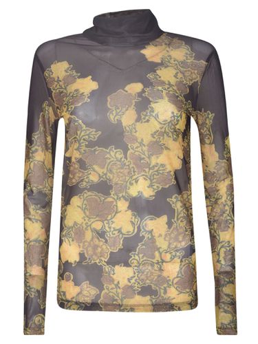 High-neck Printed Sweater - Dries Van Noten - Modalova