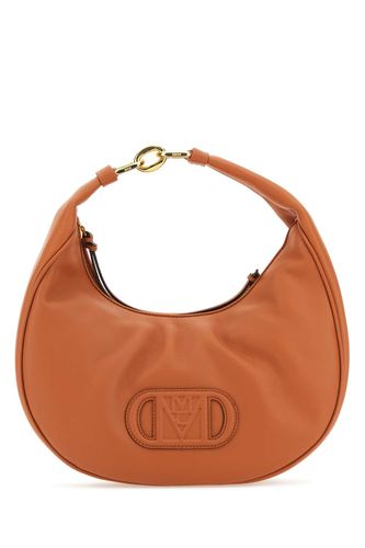 Caramel Nappa Leather Mode Travia Handbag - MCM - Modalova