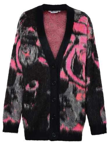 MSGM Two-tone Mohair Blend Cardigan - MSGM - Modalova