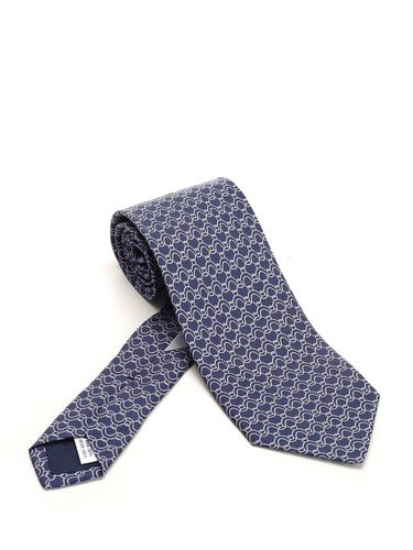 Ferragamo Gancini Printed Tie - Ferragamo - Modalova