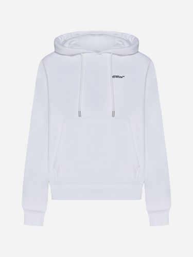 Off- Tattoo Arrow Cotton Hoodie - Off-White - Modalova