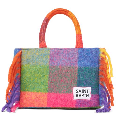Colette Blanket Handbag With Check Print - MC2 Saint Barth - Modalova