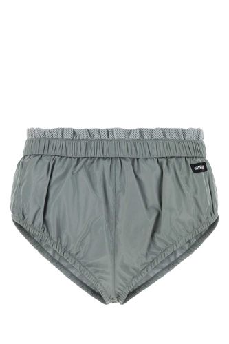 Miu Miu Grey Tech Silk Brief - Miu Miu - Modalova