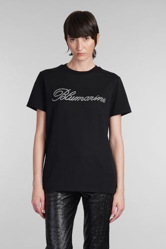 Blumarine T-shirt In Black Cotton - Blumarine - Modalova