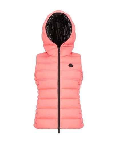 Logo Patch Zip-up Padded Gilet - Moncler - Modalova