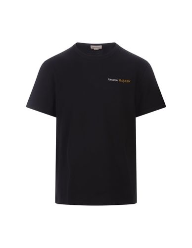 T-shirt With Two-tone Logo - Alexander McQueen - Modalova