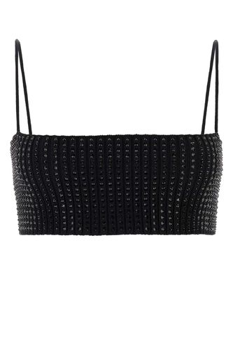 Embellished Stretch Nylon Crop Top - Alexander Wang - Modalova